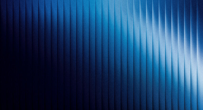 Grainy ribbed abstract blue gradient background with vertical lines creating a textured pattern and dynamic visual effect