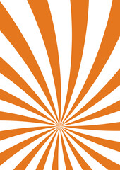 Radiant Sunburst Background with Orange and White Rays, Abstract Graphic Design © Between Lines 