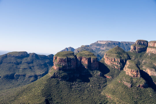 Panoramique du canyon en Afrique du Sud en &eacute;t&eacute;