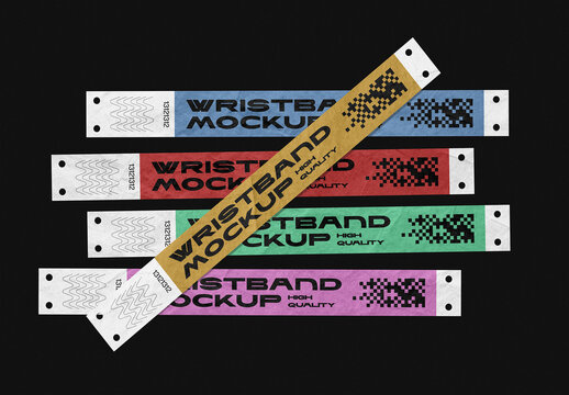 Event Wristband Mockup &ndash; Isolated Branding Presentation (PSD)