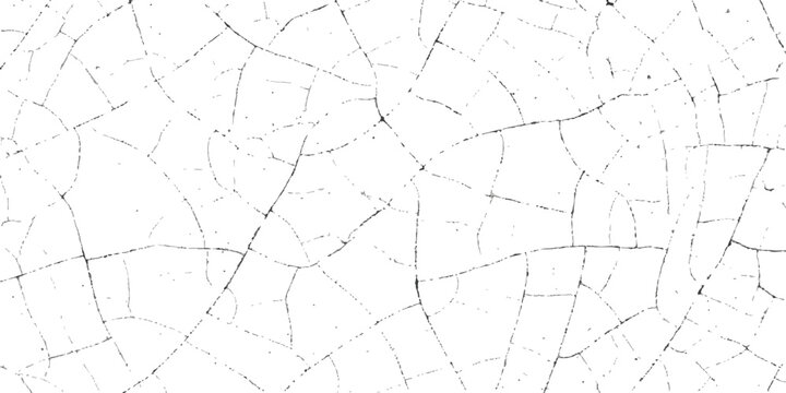 Black thin cracked lines pattern on a simple surface