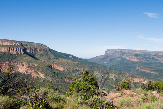 Vue du Blyder canyon en Afrique du Sud