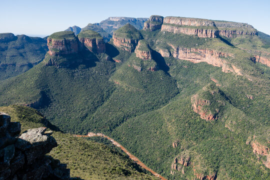 Vue du Blyder canyon en Afrique du Sud