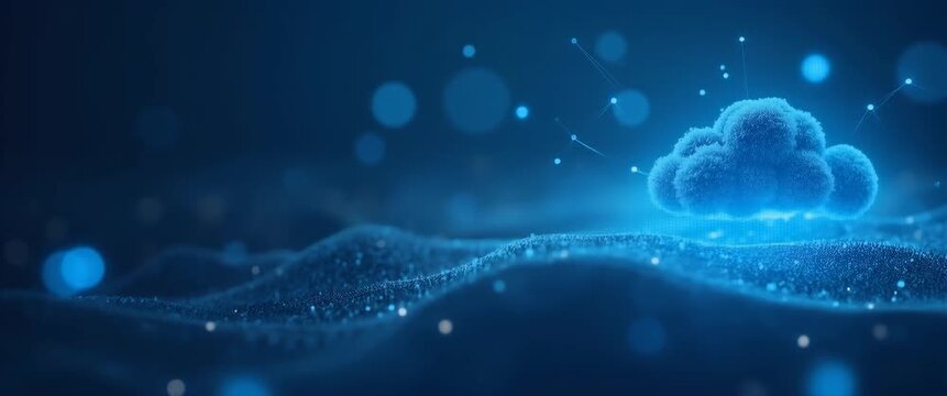 Implementing innovative cloud service provider frameworks that deliver secure high performance digital solutions and robust managed IT services for enterprises. in  Photo Stock  Concept  and empty spa