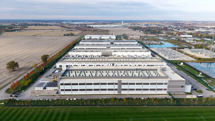 Fototapeta na wymiar Data center campus with cloud computing infrastructure