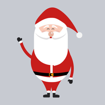 Santa claus merry christmas card design