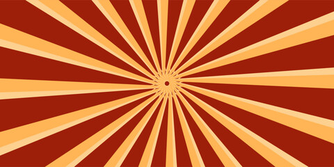 Fototapeta premium Circus background and spiral retro rays vector pattern. Vintage poster of red white sun or star burst radial lines, circus, carnival, summer fair bacground