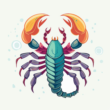 Stylized Scorpion Illustration