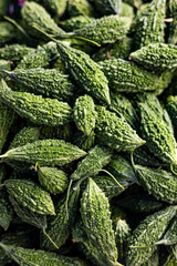 Bitter Gourd For Sale At Fresh Market