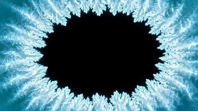 Frosty Ice Border Frame Overlay - Crystalline
