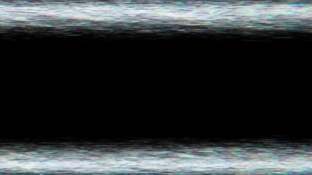 Flickering Glitch Signal Frame Overlay - Interference