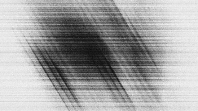 Abstract monochrome texture background with diagonal light beams and vintage analog scanlines