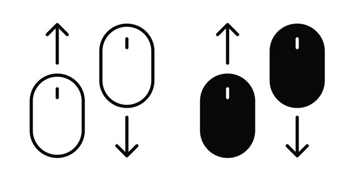 Scroll down up icon