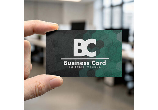 Business Card Mockup Design for Print Media