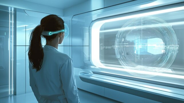 Futuristic hologram viewpoint