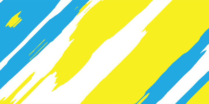 Creative urban street art style yellow blue grunge paint splatter dynamic background
