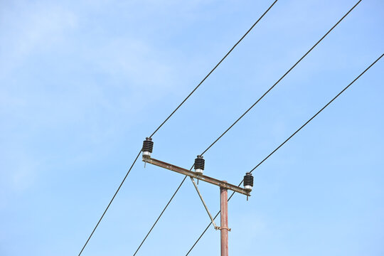 Power lines stretch