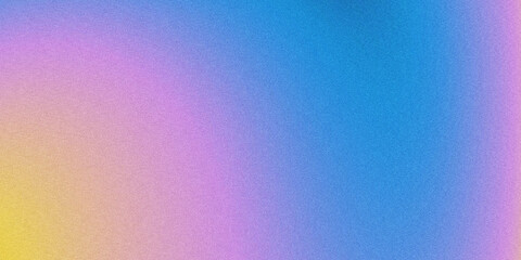 Soft grainy, abstract background with pastel yellow, pink, purple, and blue colors. © yun visual