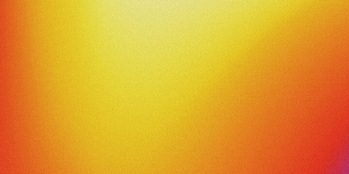 Vibrant orange, yellow, red gradient background with grainy texture, seamless abstract warm color transition design.