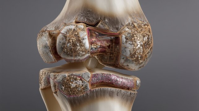 Human Knee Joint Anatomy Cross Section