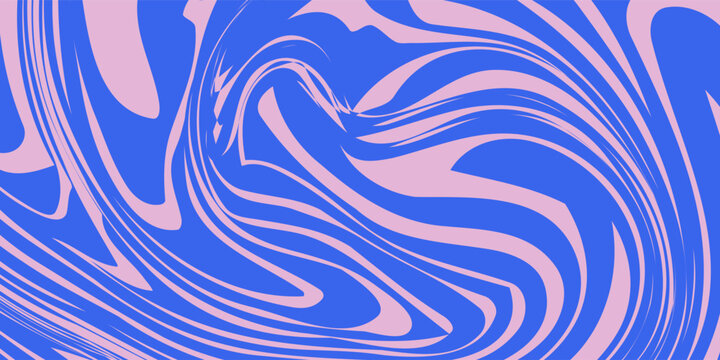 Groovy hippie 70s backgrounds. Waves, swirl, twirl pattern
