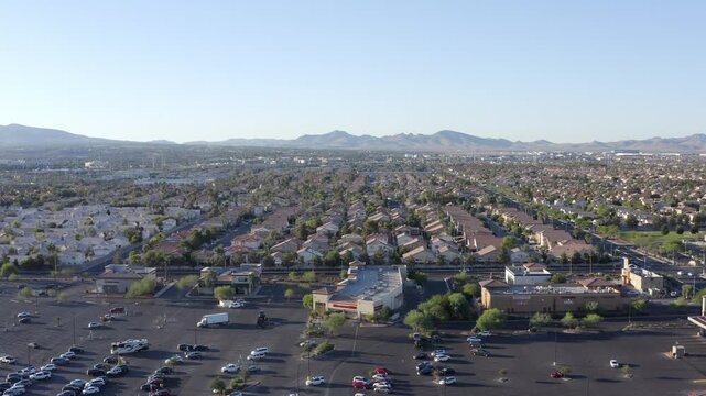 Silverado Suburb Las Vegas Nevada Drone Aerial View