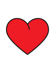 Obraz premium Red Heart Shape Love Symbol Icon.