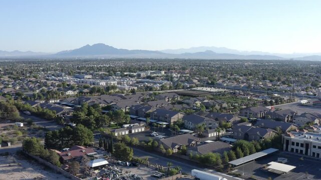 Silverado Suburb Las Vegas Nevada Drone Aerial View