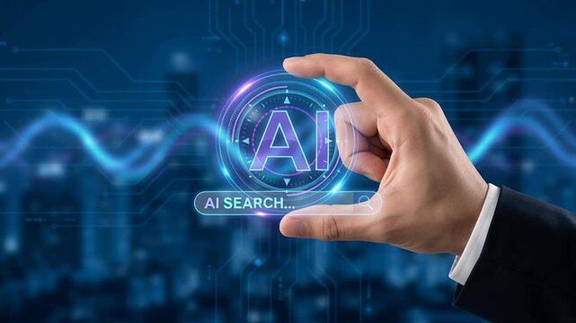 Artificial intelligence smart search engine technology with cloud data and chatbot integration powers advanced SEO and geo targeting for innovative digital solutions using AI and smart data