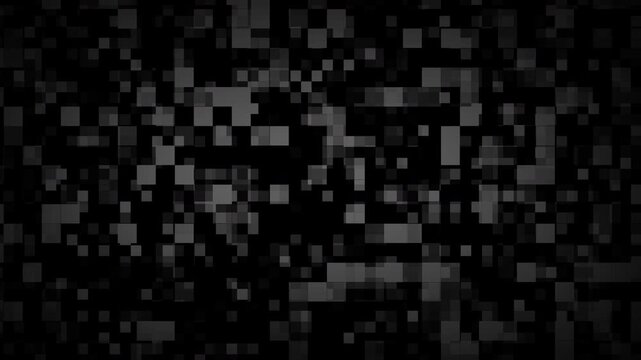 Abstract mosaic blur censored and vignete animation. 4K Video