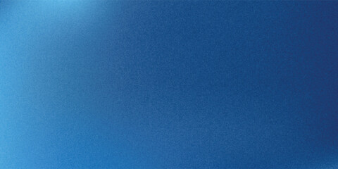 Fototapeta premium Abstract blue background with subtle grainy noise texture. Modern minimalist navy backdrop featuring soft gradient light glow in the corner and clean space for copy text.