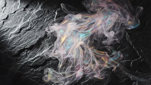 Dark slate texture with wisps of smoke