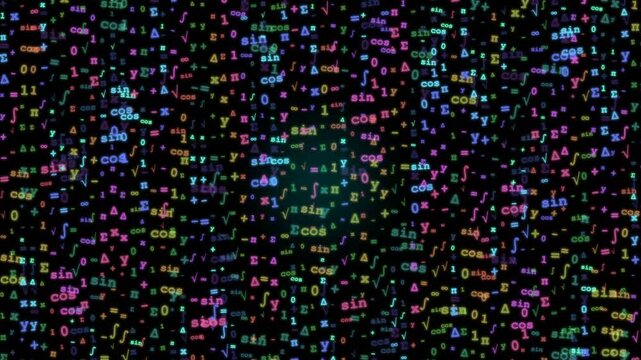 A video showcasing a mesmerizing display of colorful code on a dark background