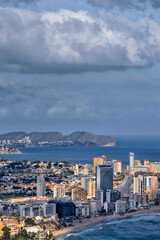 Obraz premium Spain. Alicante. Calp, Spanish Beach Resort. Travel and tourism in the paradise Spanish cities 