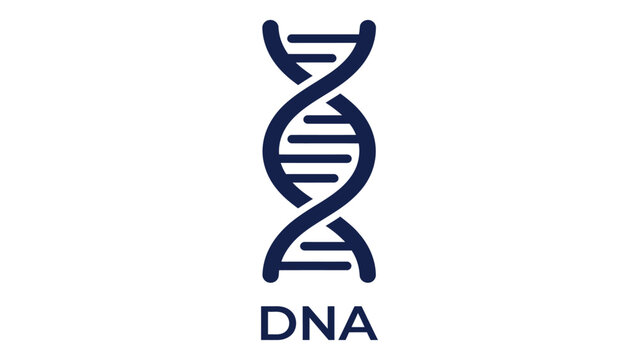 DNA helix structure serves as a fundamental biological icon for genetic research and development.