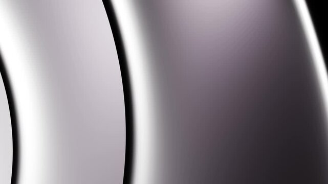 Modern Abstract Metallic Gradient Background with Flowing Black and Gray Curves