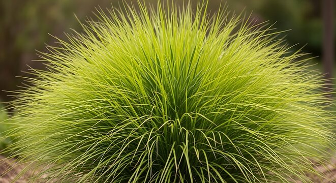 Golden hakone grass close up vibrant ornamental grass texture