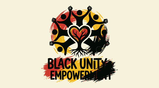 Black Unity Empowerment Logo Design.