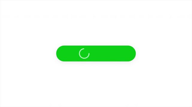 Green Button Approved Animation with Checkmark Icon, Confirmation UI Element, Success Status Indicator, Verified Process, Clean Minimalist Graphic, Digital Validation 4k video
