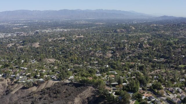 Community Near Corbin Canyon Park Woodland Hills Los Angeles California Drone 
