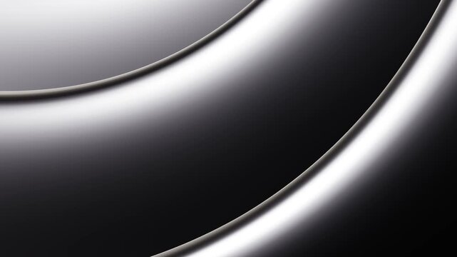 Sleek Black Abstract Curve Gradient Background with Dynamic Light Reflection