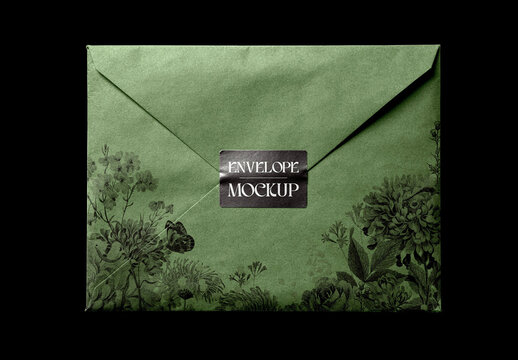 Closed Envelope Mockup &ndash; Isolated Branding Stationery Presentation (PSD)