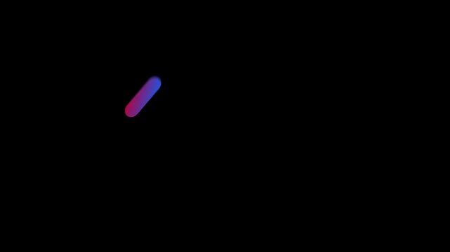 3d render of a glowing neon sign on a black background