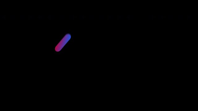 3d render of a glowing neon sign on a black background