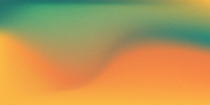 green orange yellow gradient abstract grainy background wallpaper texture with noise web banner design heade