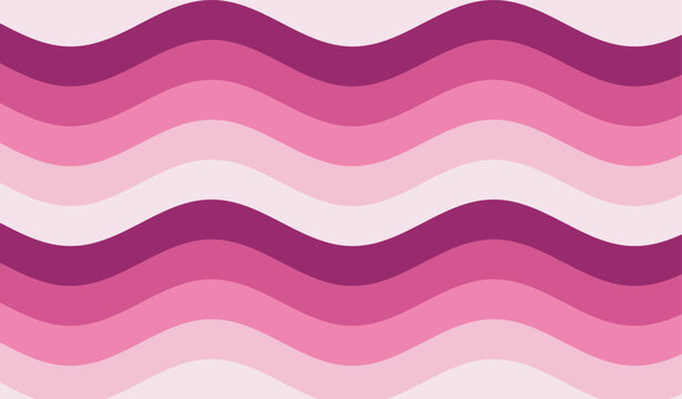Seamless vector illustration of colorful waves pattern in shades of pink and purple.