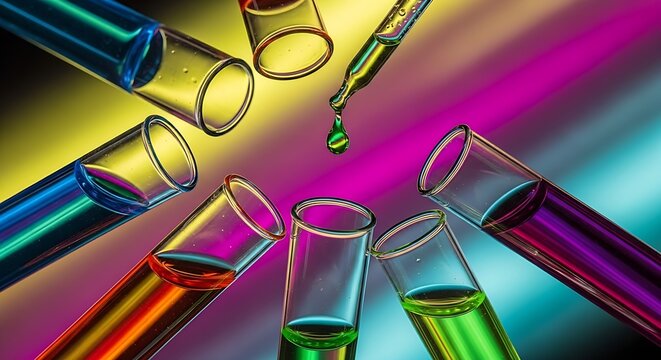 science laboratory test tubes , lab equipment for research new medical