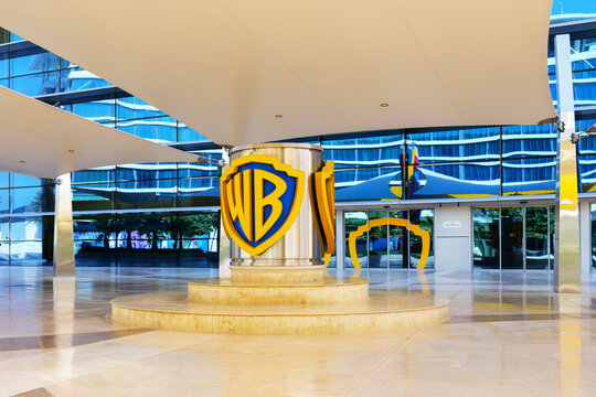 Abu Dhabi, UAE - 17 May 2026. Entrance of Warner Bros. World theme park on Yas Island with colorful facade and family entertainment atmosphere in Abu Dhabi