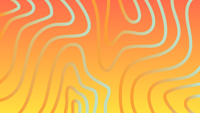 Abstract Wavy Lines Gradient Background