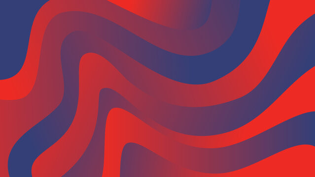 Red and Blue Wavy Gradient Background